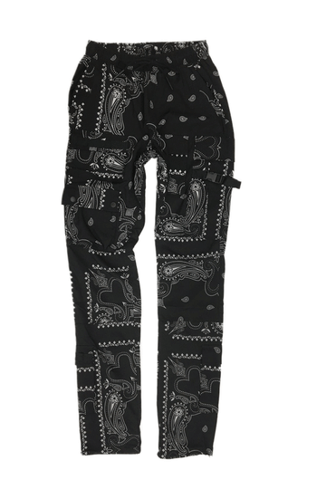 American Stitch Paisley Nylon Black Men Jogger FW21-B820