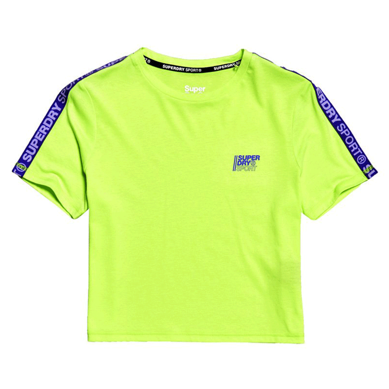 Superdry Core Crop Branded Lemonade Women T-Shirt GS3118AT