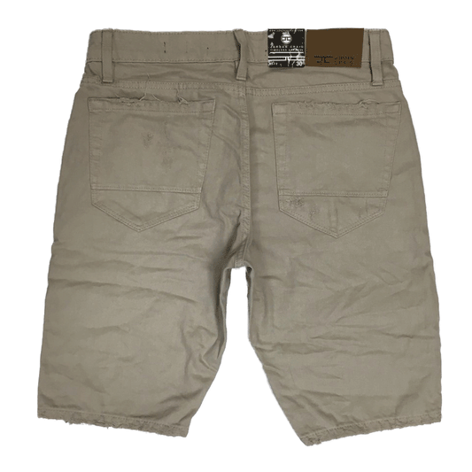 Jordan Craig Shredded Denim Latte Men Shorts J3186SA