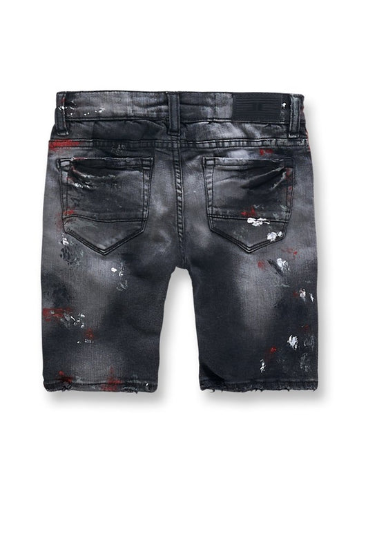 Jordan Craig Talladega Black Shadow Kids Denim Shorts J3388SK