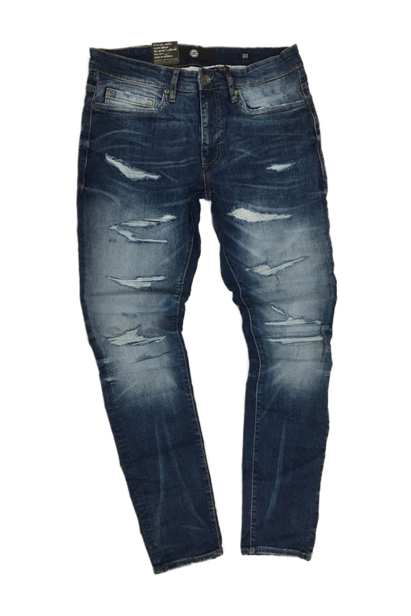 Jordan Craig Fused Shredded Denim Medium/Blue Men Jeans JM3422