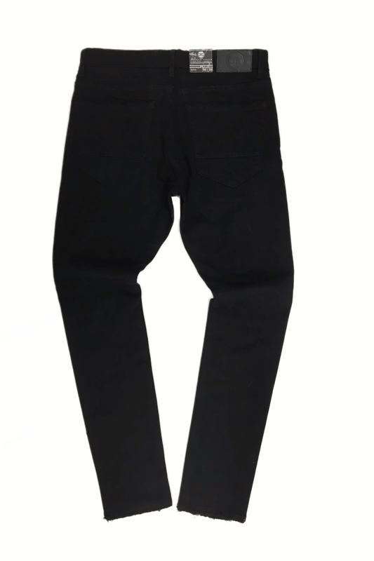 Jordan Craig Crinkled Jet Black Men Jeans JM3436A