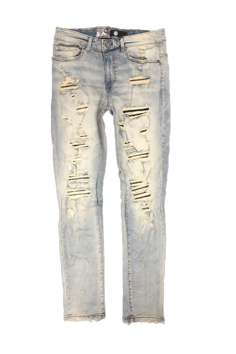 Jordan Crinkle Denim Men Jeans JM3493 – Stop Clothing Shops