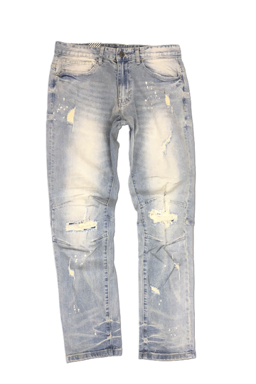 Smoke Rise Rip & Repair Harper/Blue Men Jeans JP21110R1