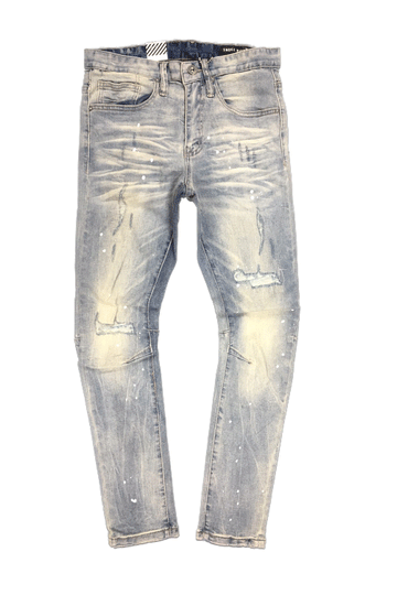 Smoke Rise Rip & Repair Basic Franklin/Blue Men Jeans JP21510R