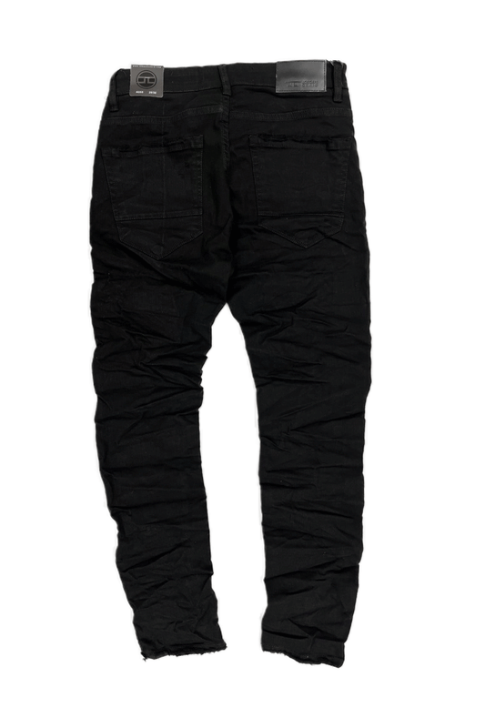 Jordan Craig Crushed and Rolled Jet Black Men Jeans JR1095A