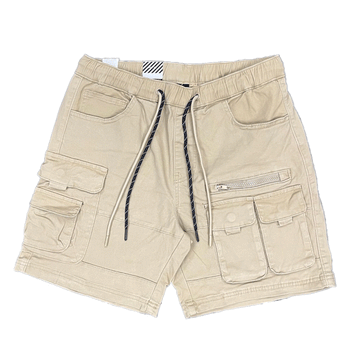 Smoke Rise Twill Utility Khaki Men Shorts JS23112