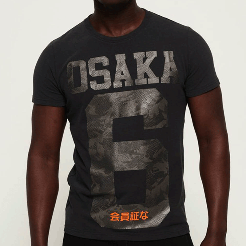 Superdry Osaka Black Men T-Shirt M1000064B