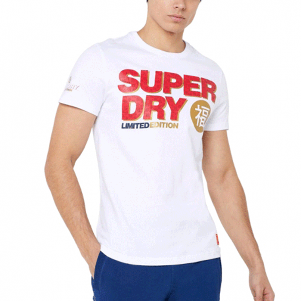 Superdry Super Dry New York NY Gray White Red Short Sleeve T-Shirt Mens  Medium M