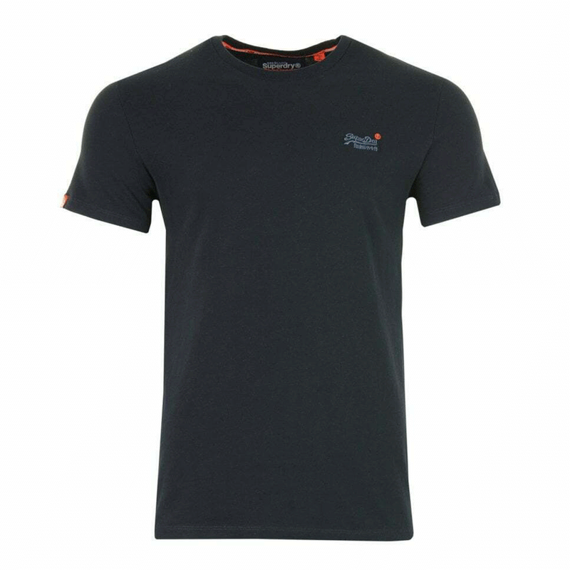 Superdry Orange Label Vintage Emb Black Men T-Shirt M10003NS