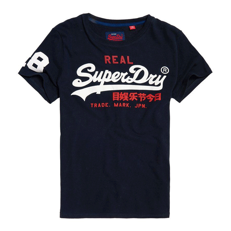 Superdry Vintage Logo Tri Navy Men T-Shirt M10036NS