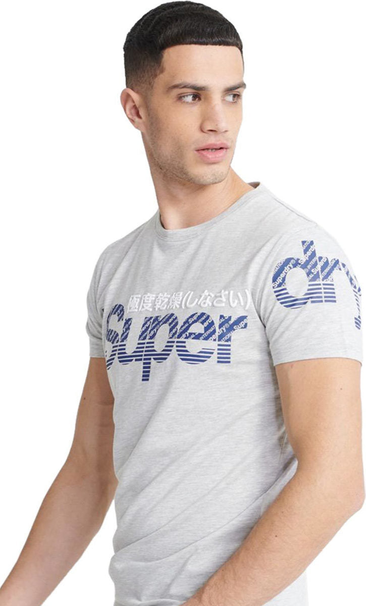Superdry Core Split Logo LT. Grey Men T-Shirts M1010107B