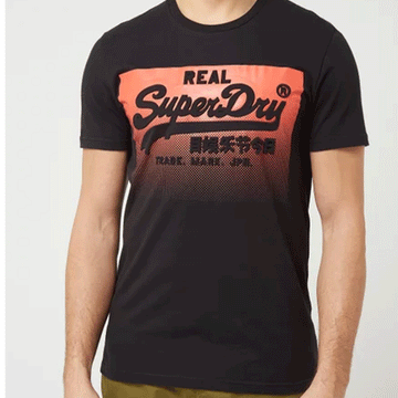 Superdry Vl Halftone Emboss Black Men T-Shirt M1010157A