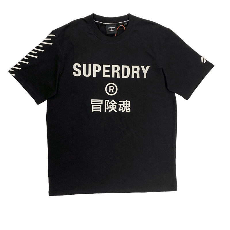 Superdry Code Core Sport Black Men T-Shirts M1011617A – Last Stop Clothing  Shops