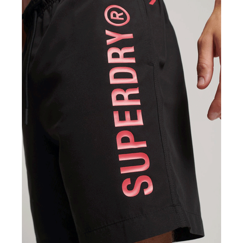 Superdry Code Core Sport 17 inch Black Men Swim Short M3010215A
