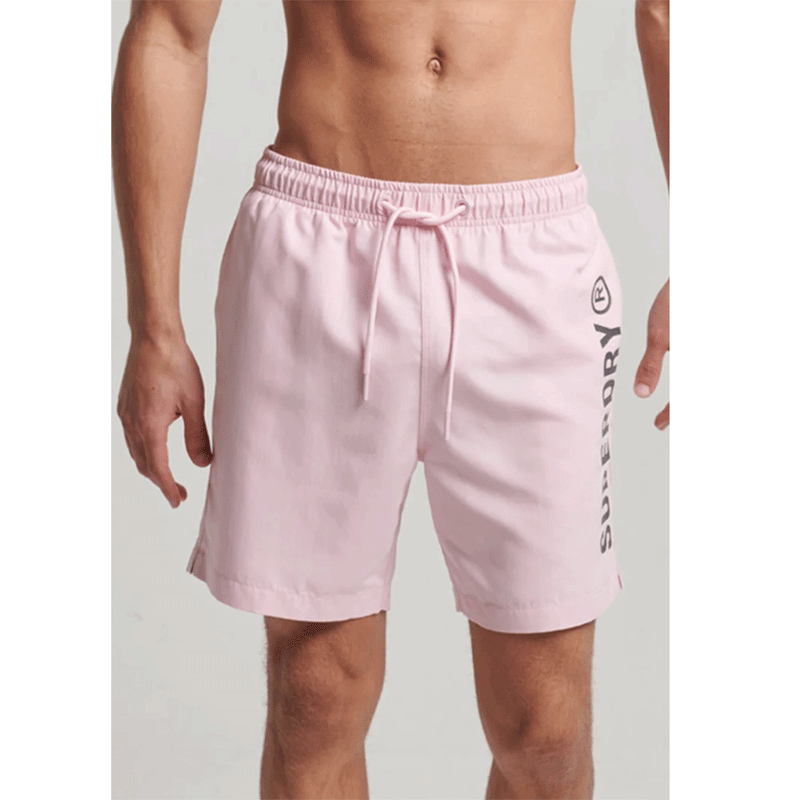 Superdry Code Core Sport 17 inch Montauk Pink Men Swim Short M3010215A