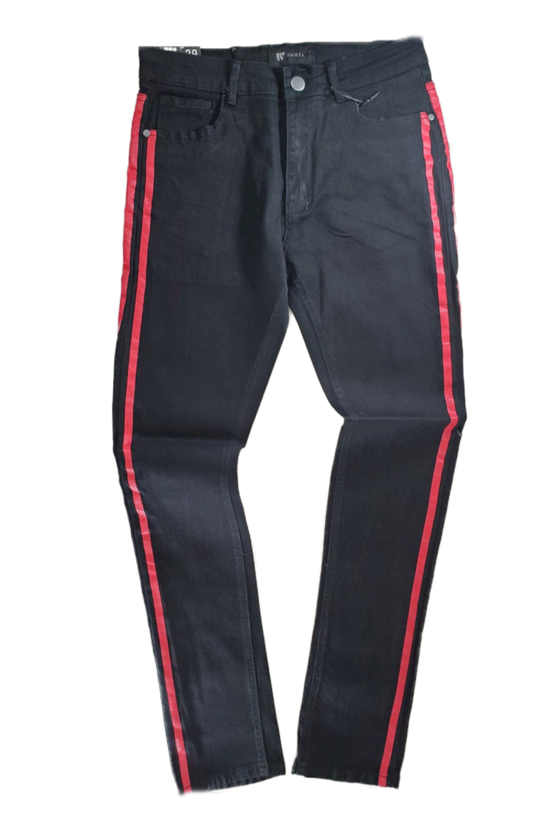 Waimea Stripe Black/Red Men Jeans M4384DC