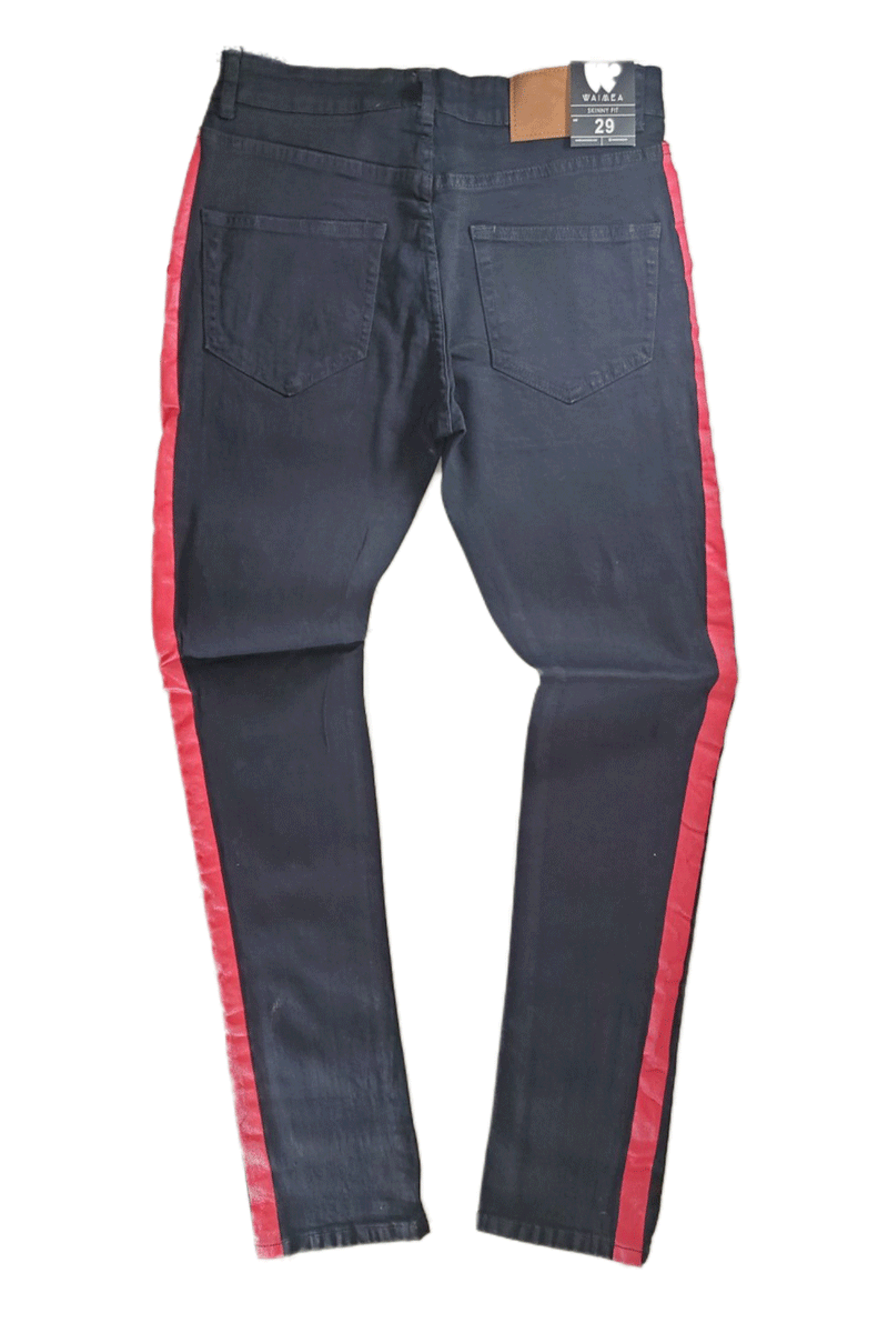 Waimea Stripe Black/Red Men Jeans M4384DC