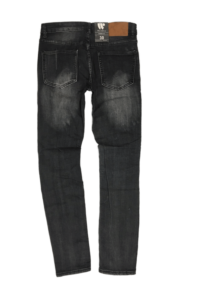 Waimea Moto Black Wash Skinny Fit Men Jeans M4658D