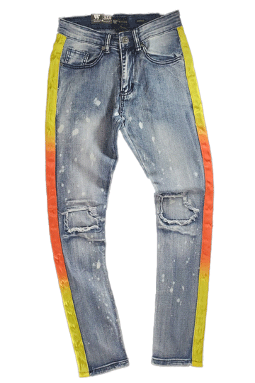 Waimea Stripe Blh/Splt/Orange Men Jeans M4818DA