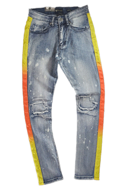 Waimea Stripe Blh/Splt/Orange Men Jeans M4818DA