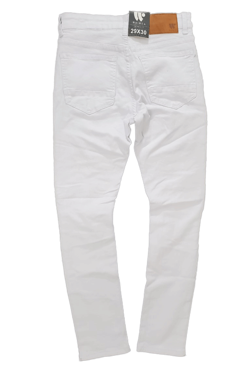 Waimea Side Tape White Skinny Fit Men Jeans M4935T