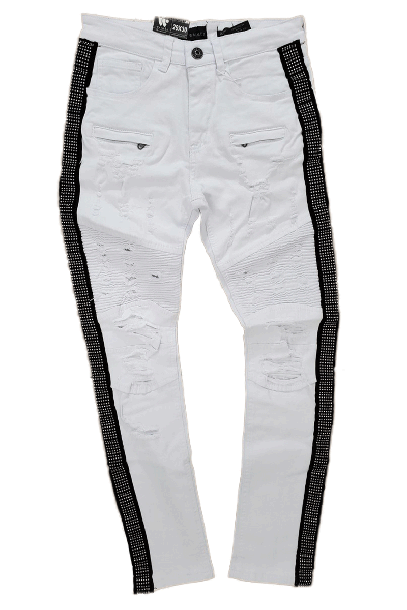 Waimea Side Tape White Skinny Fit Men Jeans M4935T