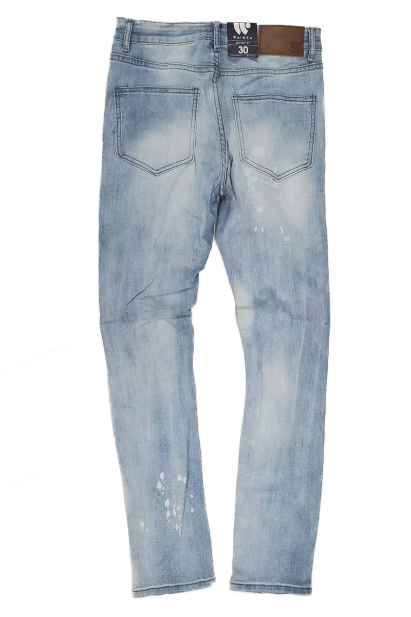 Waimea Ripped Ligth Stone Wash Men Jeans M4963D