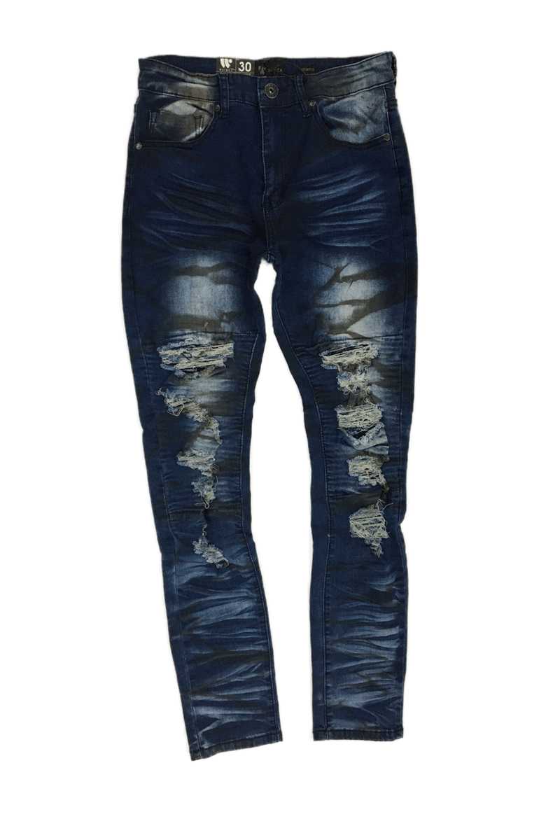 Waimea W/Rips Skinny Dark Blue Men Jeans M5014D