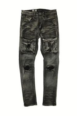 Waimea Rip Jean with Cargo Black/Bleach Men Jeans M5220D