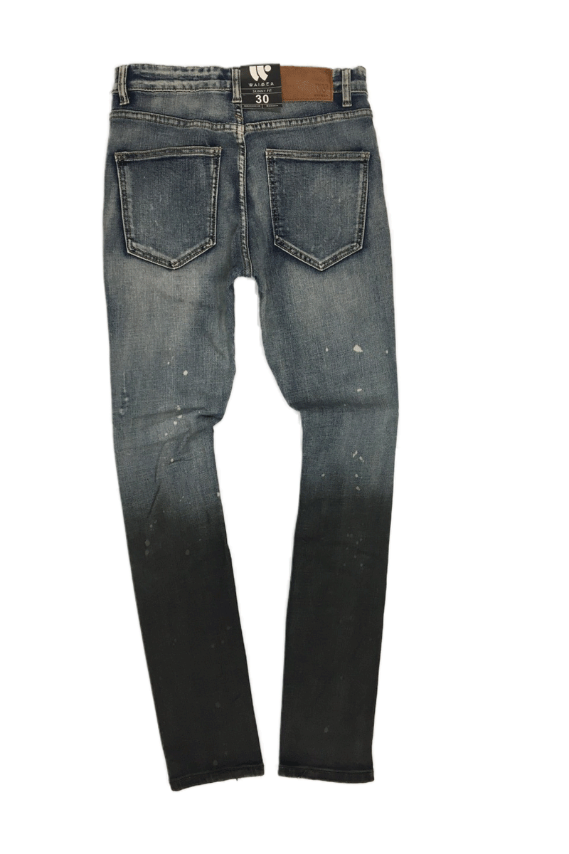 Waimea 2 Tone Skinny Fit Blue/Wash Men Jeans M5267D
