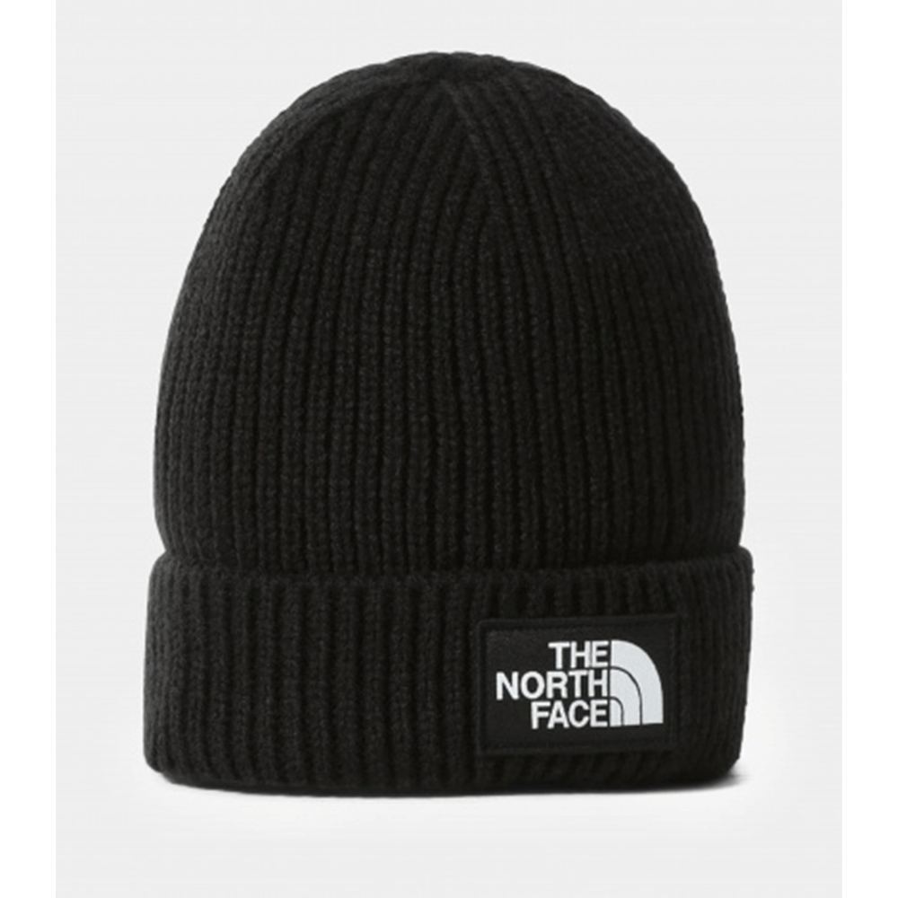 The North Face Logo Box Cut Benie Black Hats NF0A3FJX – Last Stop ...