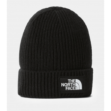 The North Face Logo Box Cut Benie Black Hats NF0A3FJX