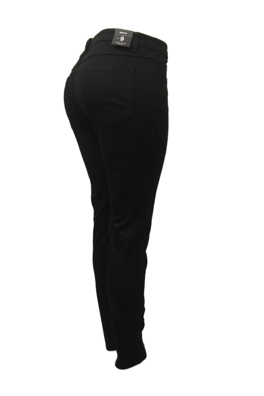 Red Fox Twill Skinny Black Women Pant PL155