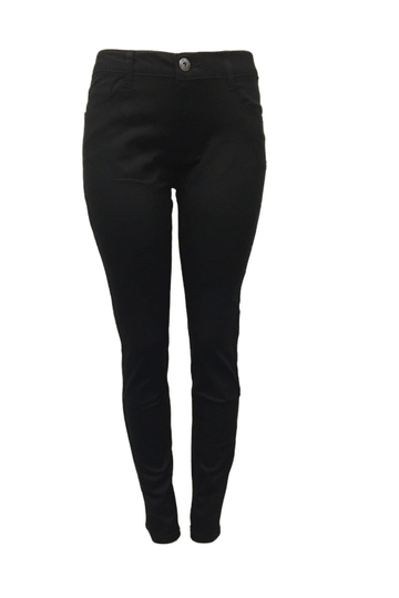 Red Fox Twill Skinny Black Women Pant PL155