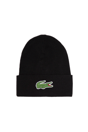 Lacoste Big Croc Beenie Black Men Hat RB1081