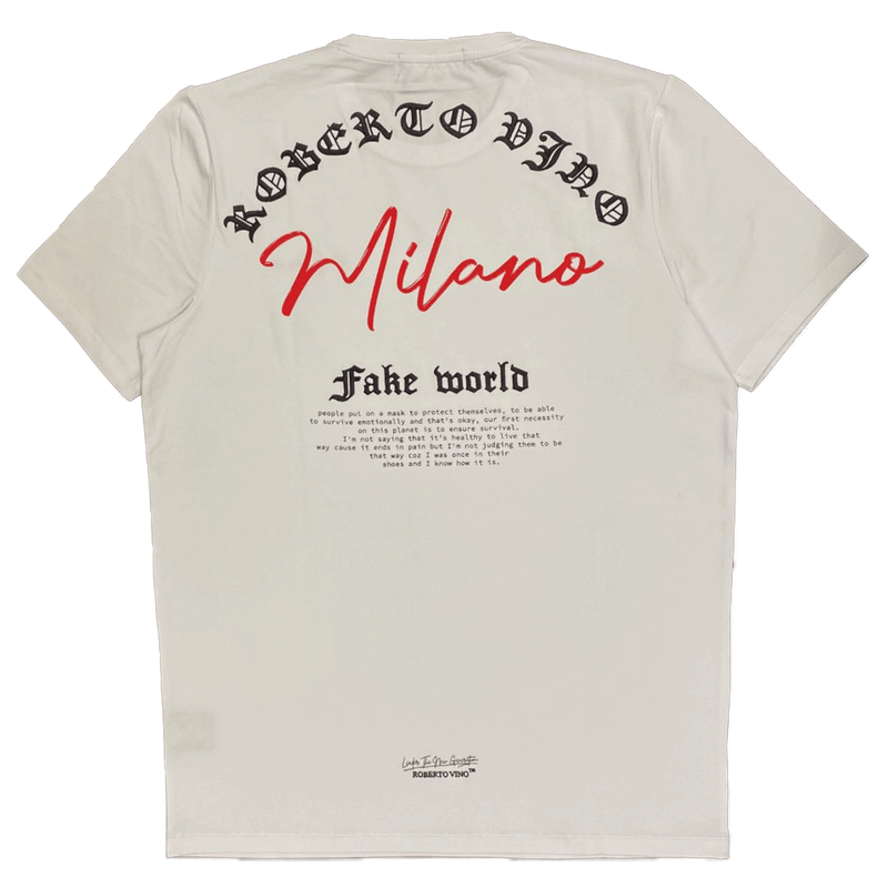 Roberto Vino Milano White Men T-Shirt RVT-22