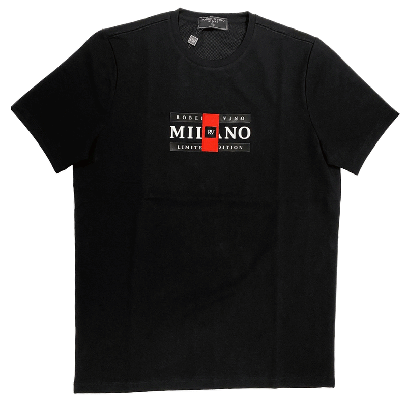 Roberto Vino Milano Black Men T-Shirts RVT33