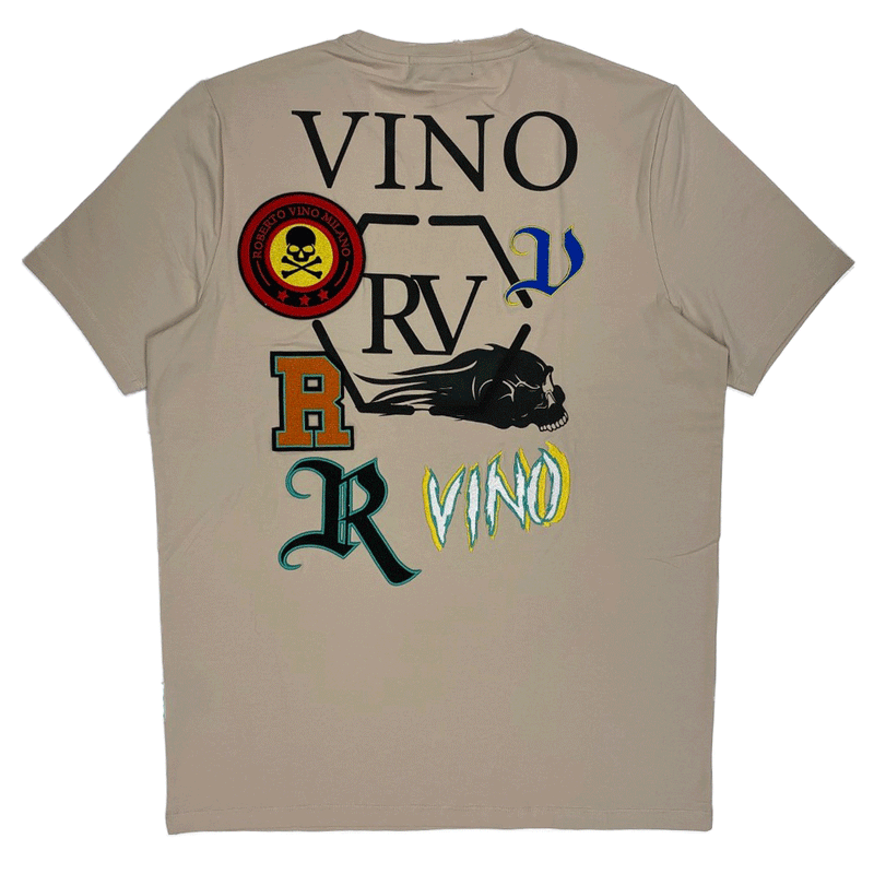 Roberto Vino Milano Beige Men T-Shirt RVT-46