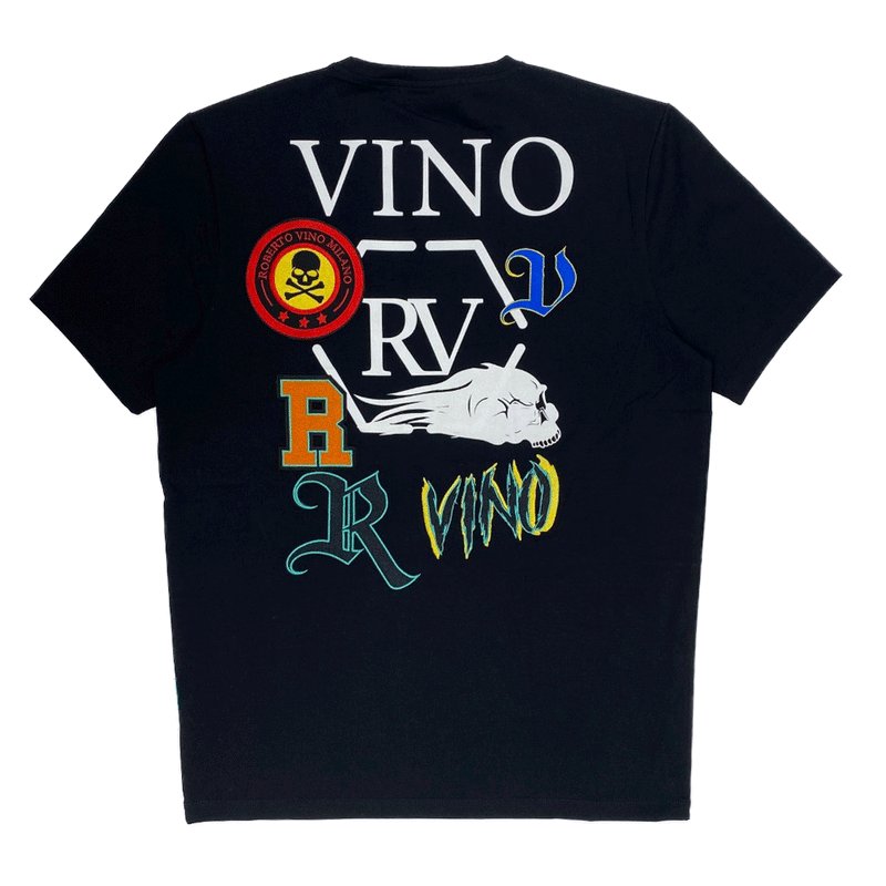 Roberto Vino Milano Black Men T-Shirt RVT-46