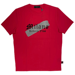 Roberto Vino Milano Dark Pink Men T-Shirts RVT-56