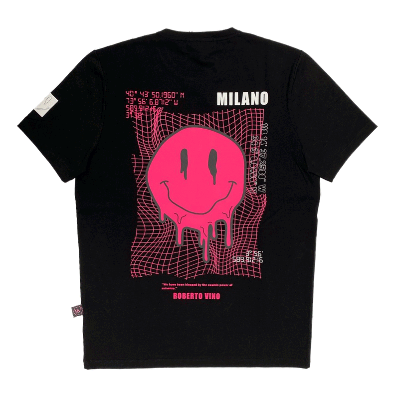 Roberto Vino Milano Black Men T-Shirts RVT-80