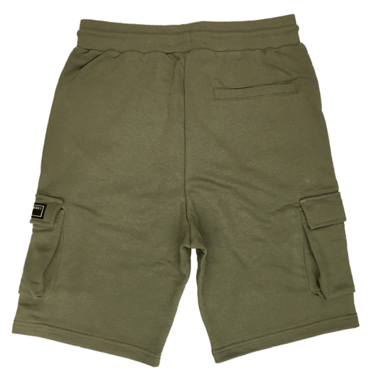 Smoke Rise Utility Fleece Olive Men Shorts SFS21291