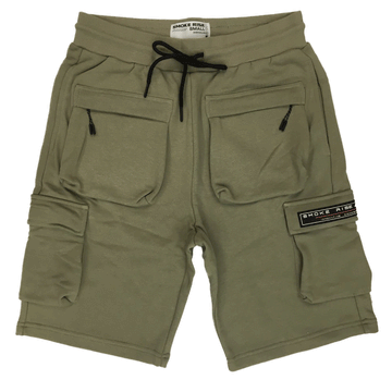 Smoke Rise Utility Fleece Olive Men Shorts SFS21291