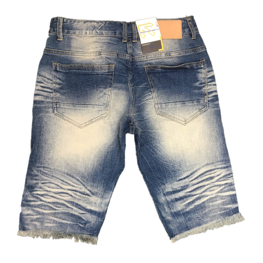 Smoke Rise Heave Rip Repair Denim EYNS Blue Men Short SJS21121