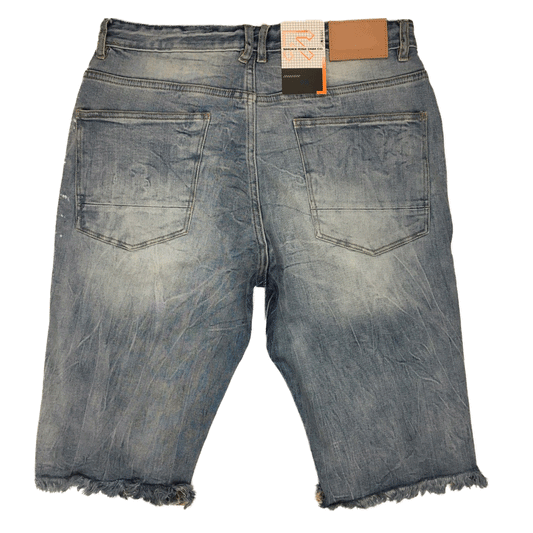 Smoke Rise Heavy Rip & Repair RD/Blue Men Shorts SJS21121