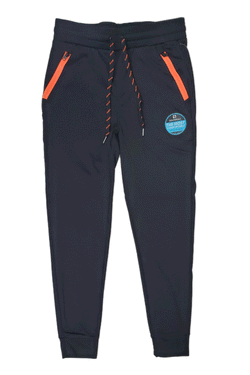 Southpole Basic Micro Fleece Black/Orange Men Jogger 20321-1520