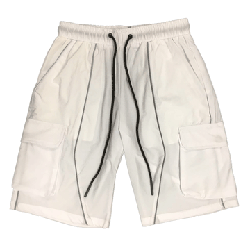 American Stitch Side Packets White Men Nylon Shorts SU21-S129