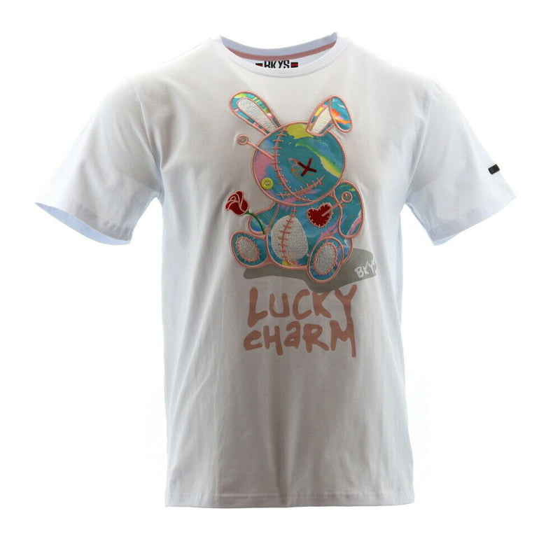 Bkys Lucky Charm Lava White Men T-Shirt T934LV