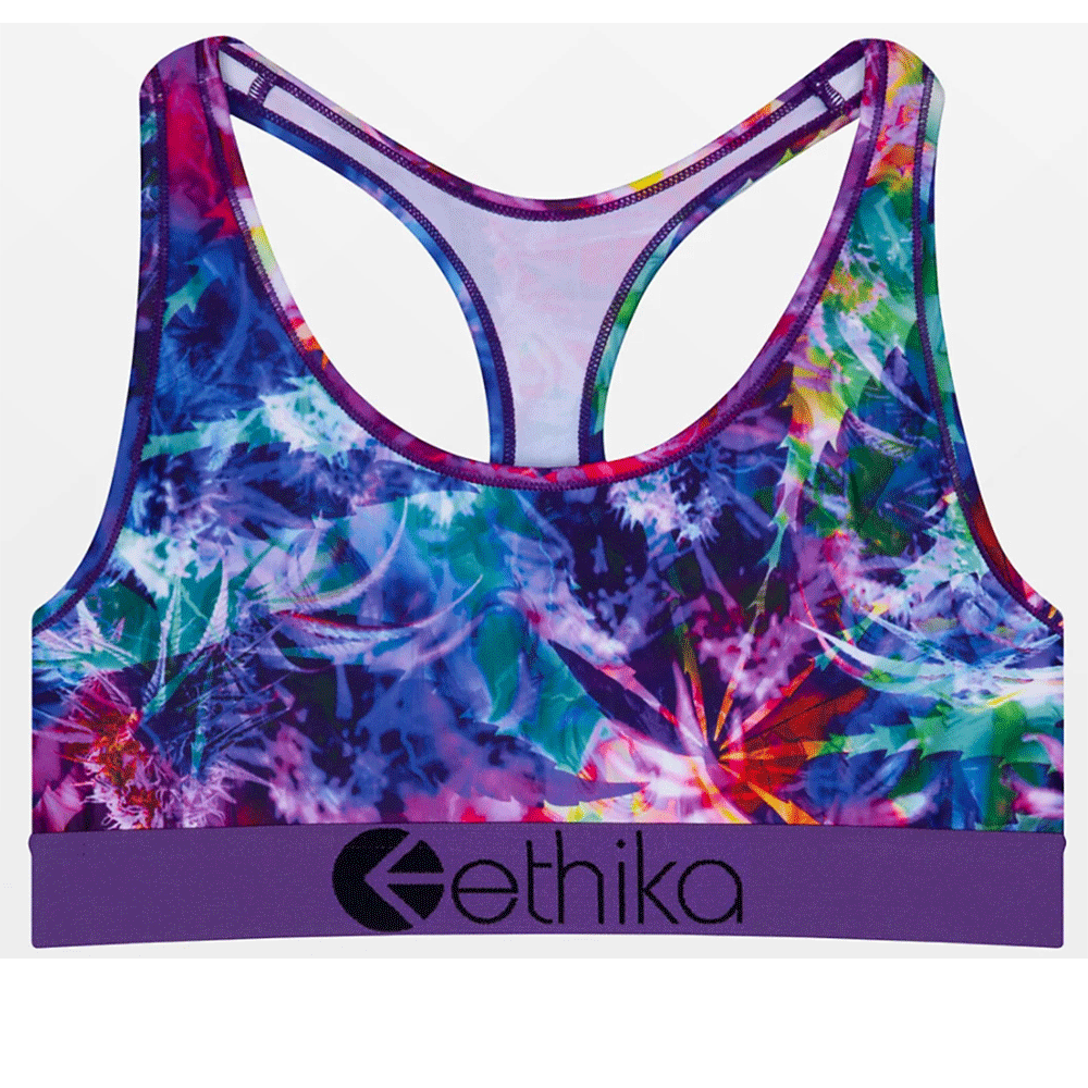 Ethika Womens Sports Bra  Overload (AST, Large) at  Women's Clothing  store